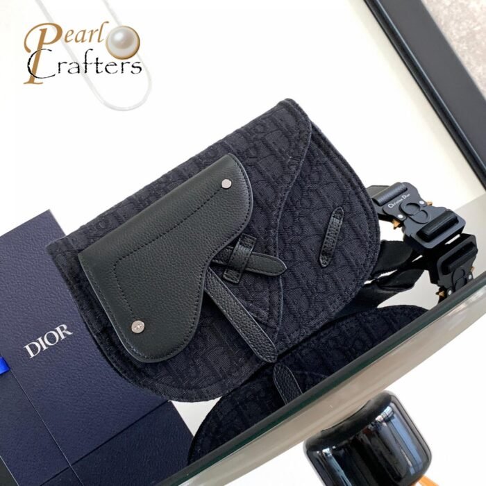 DIOR Saddle Men Clutch bag Mirror Embroidery Crossbody Bag 10A - Image 3