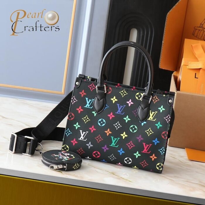 Louis Vuitton LV Takashi Murakami OnTheGo Tote Shoulder Crossbody Bag - Image 3