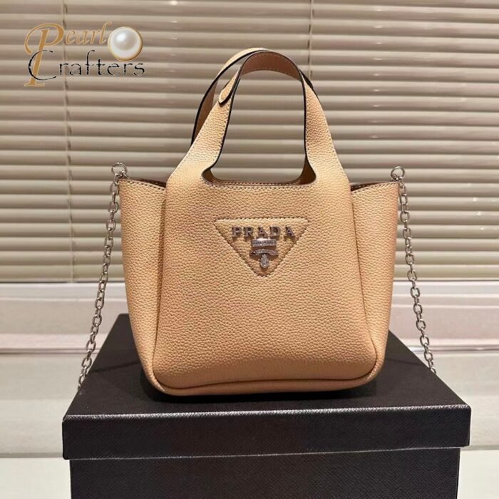 ⁦Prada Leather Handbag Tote Bag⁩ - الصورة ⁦5⁩