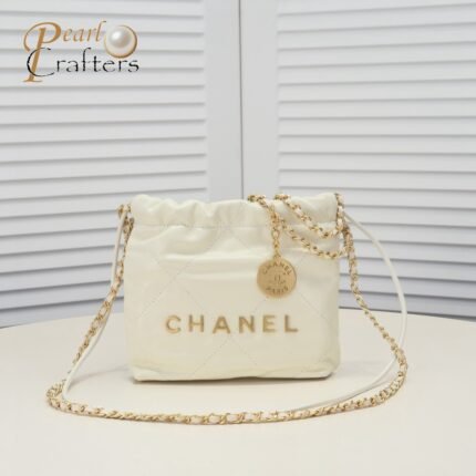 Chanel 22 Trash Bag Golden Hardware Mini Shoulder Bag Handbag