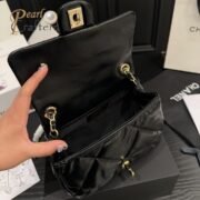 Chanel Pleated Square Chunky Tote Bag Shoulder Bag - Image 14