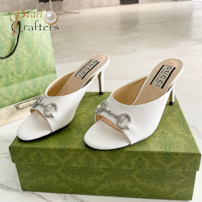 Gucci High-Heeled Sandals Slide Sandal - Image 4