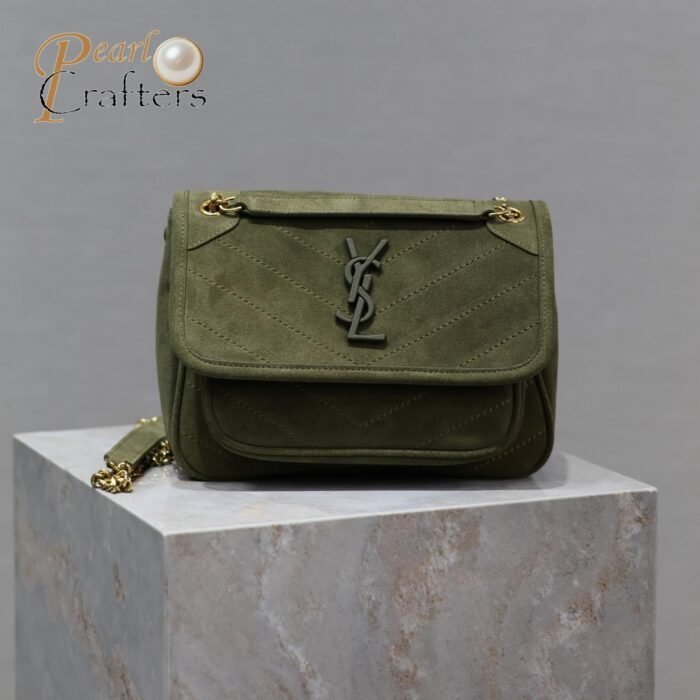 Saint Laurent YSL Tan Suede Medium Niki Shoulder Bag 10A quality 533037 - Image 3