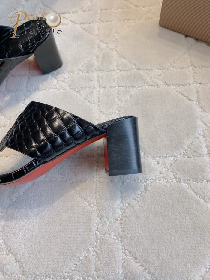 ⁦Christian Louboutin Slipper Sandals Clip Toe Heels Shoes⁩ - الصورة ⁦7⁩