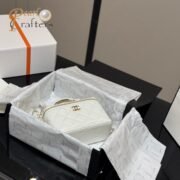 Chanel Square Box with Mirror Cosmetic Case Shoulder Satchel Handbag - Image 10