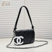 Chanel Ligne Cambon Bowling Bag Small Shoulder Bag Handbag - Image 2