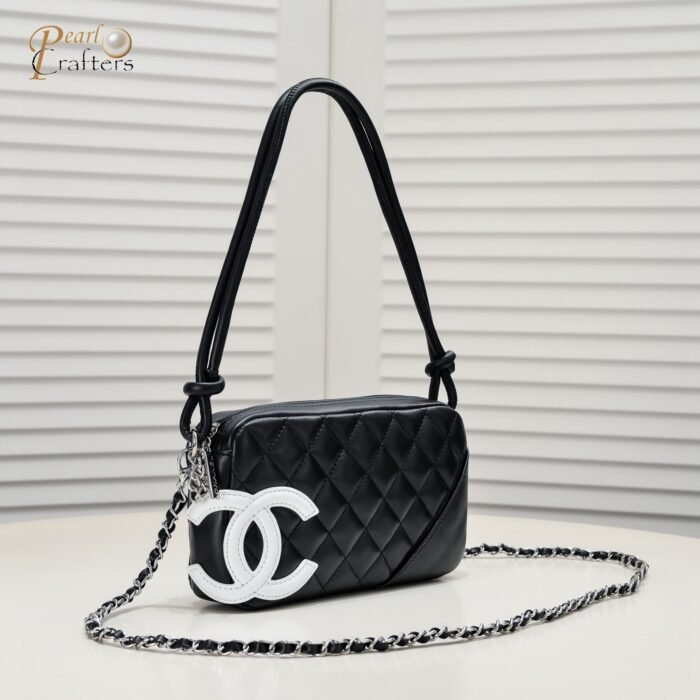 Chanel Ligne Cambon Bowling Bag Small Shoulder Bag Handbag - Image 2