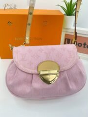 ⁦Louis Vuitton LV Monogram Denim Sunset M13347 Shoulder Bag Handbag⁩ - الصورة ⁦10⁩