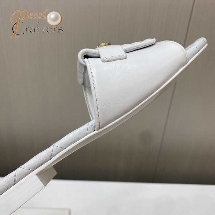 Chanel 25c Lattice Bookbag Buckle Flat Slippers - Image 8