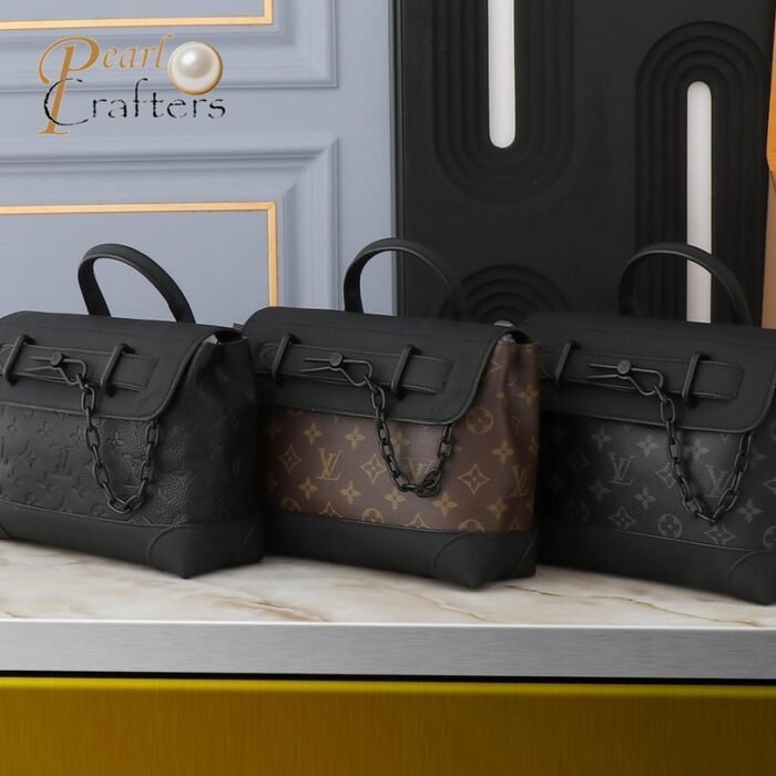 Louis Vuitton LV Steamer Monogram Eclipse Shoulder Crossbody Tote Bag M46953 M24436 - Image 11