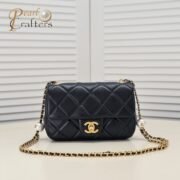 Chanel 24S Hobo Bag With Pearl Adjustable  Shoulder Bag Handbag