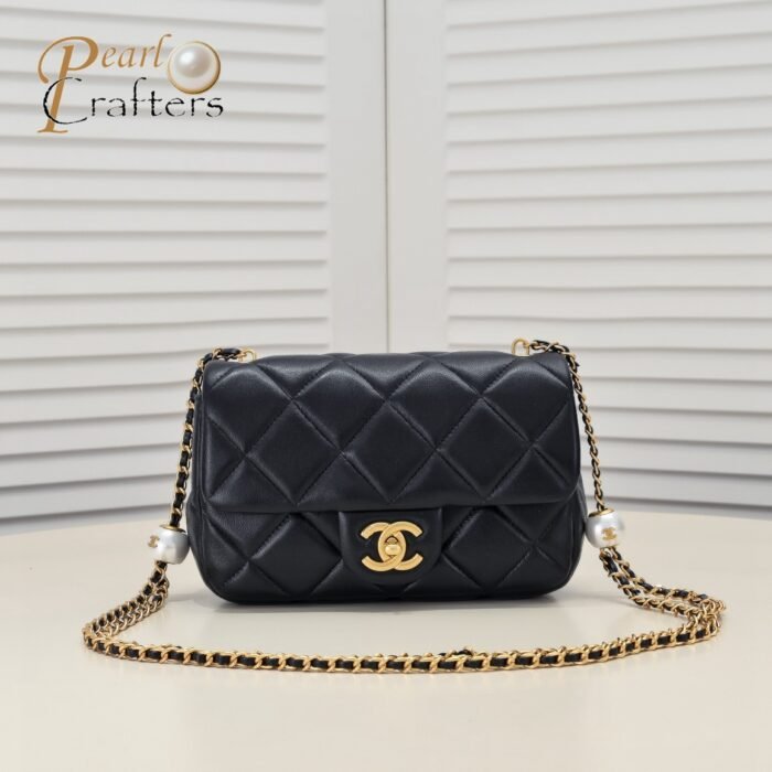 ⁦Chanel 24S Hobo Bag With Pearl Adjustable  Shoulder Bag Handbag⁩ - الصورة ⁦1⁩