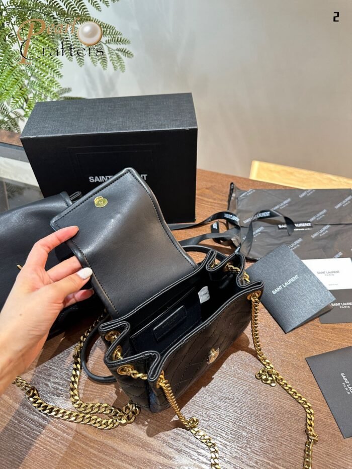 YSL Saint Laurent Mini Nolita Tote Bag Shoulder Bag Handbag - Image 9