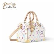 Louis Vuitton LV Takashi Murakami Speedy BANDOULIÈRE 25 Shoulder Crossbody Handbag - Image 2