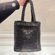 ⁦Prada Grass Woven Shoulder Bag Handbag⁩ - الصورة ⁦10⁩