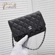 Chanel Woc Caviar Classic Silver Hardware Shoulder Bag Handbag - Image 5