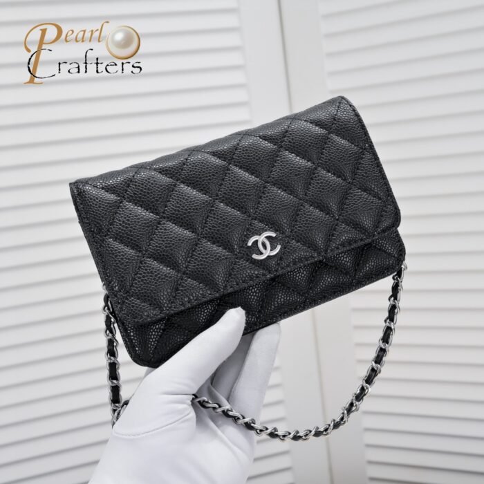 Chanel Woc Caviar Classic Silver Hardware Shoulder Bag Handbag - Image 5