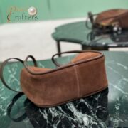 Prada Darling Suede Handbag 10A quality 1BE078 - Image 5