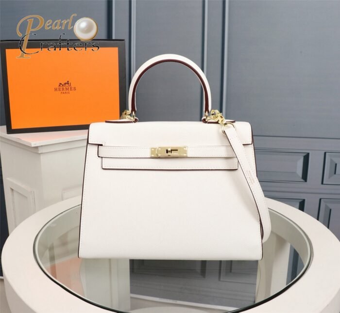 Hermes Kelly Gold Buckle Bag-Epsom Shoulder Bag Handbag - Image 13
