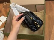 ⁦Gucci Marmont Top Handle Shoulder Bag Handbag⁩ - الصورة ⁦7⁩
