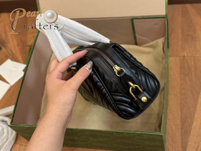 ⁦Gucci Marmont Top Handle Shoulder Bag Handbag⁩ - الصورة ⁦7⁩