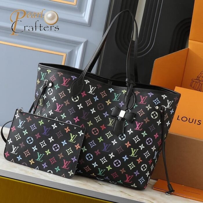 ⁦Louis Vuitton LV   Neverfull Tote Bag Shopper Shoulder Bag⁩ - الصورة ⁦3⁩