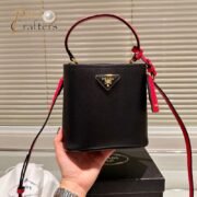 Prada Panier Handbag Saffiano Shoulder Bag - Image 2