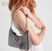 Prada Re-Edition  Crystal Messenger Shoulder Bag - Image 3