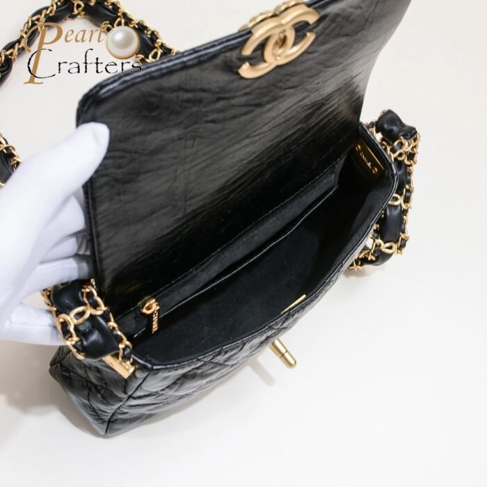Chanel 23K Wide Shoulder Straps Shoulder Bag Handbag - Image 8