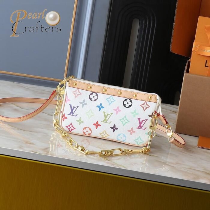 Louis Vuitton LV Takashi Murakami Pochette Accessories Mahjong Bag Shoulder Bag M13440 - Image 4