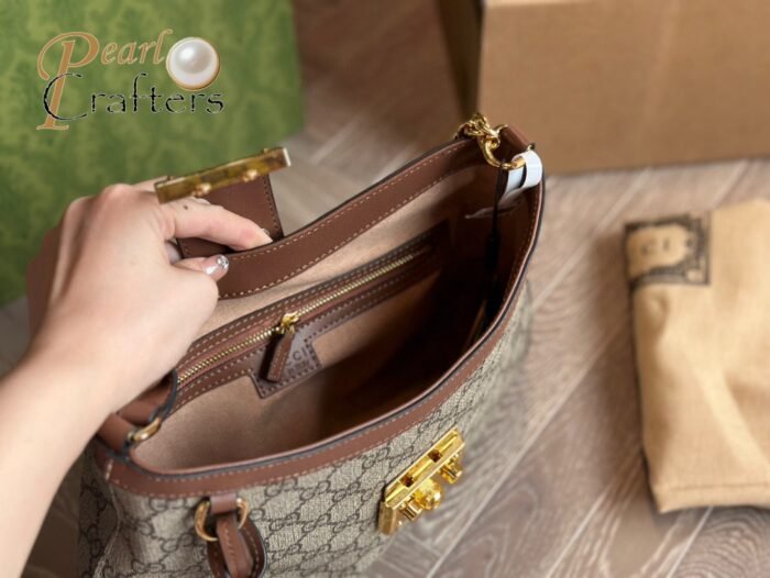 Gucci Padlock Tote Bag Shoulder Bag Handbag - Image 9