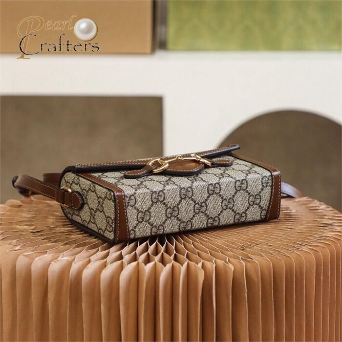 GUCCI 1955 Horsebit Shoulder Mini Bag 10A Mirror Quality Version 699296 - Image 6