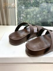 ⁦The Row Round toeFlat Loafers Sandals Slipper Shoes⁩ - الصورة ⁦9⁩