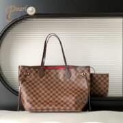 Louis Vuitton LV Neverfull Monogram Damier MM N41357 Tote Bag Handbag 10A quality - Image 4