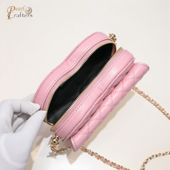 ⁦Chanel Peach Pericardium Bag Shoulder Bag Handbag⁩ - الصورة ⁦8⁩