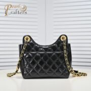 ⁦Chanel 22P Hobo Shiny Crumpled Calfskin Small Shoulder Bag Handbag⁩ - الصورة ⁦3⁩