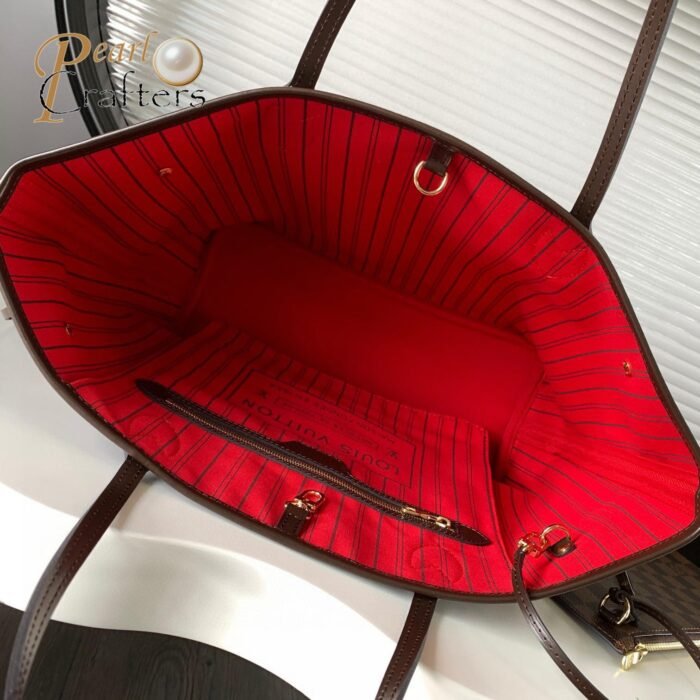 Louis Vuitton LV Neverfull Monogram Damier MM N41357 Tote Bag Handbag 10A quality - Image 10