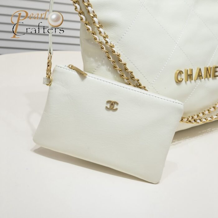 ⁦Chanel 22 Bag Pearl Bag Shoulder Bag Handbag⁩ - الصورة ⁦7⁩