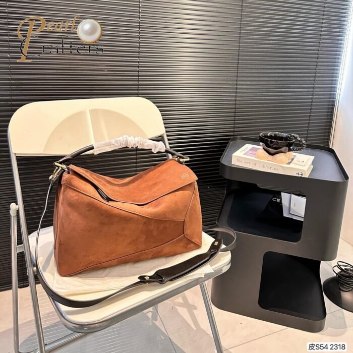 LOEWE Suede Puzzle Bag - Image 1