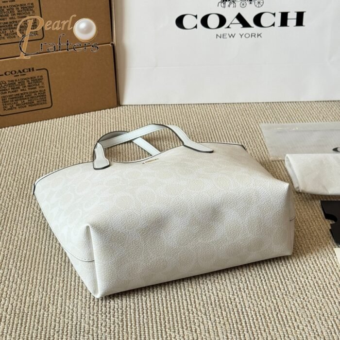 Coach Outlet city tote bag in signature canvas-(10A mirror version） - Image 4