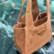 Prada mini suede tote bag 10A quality 1BA349 - Image 5