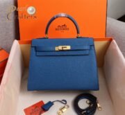 Hermes Kelly Gold Buckle Bag-Epsom Shoulder Bag Handbag - Image 9