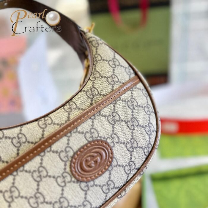 ⁦Gucci Marmnt Half Moon Shoulder Bag Handbag⁩ - الصورة ⁦10⁩