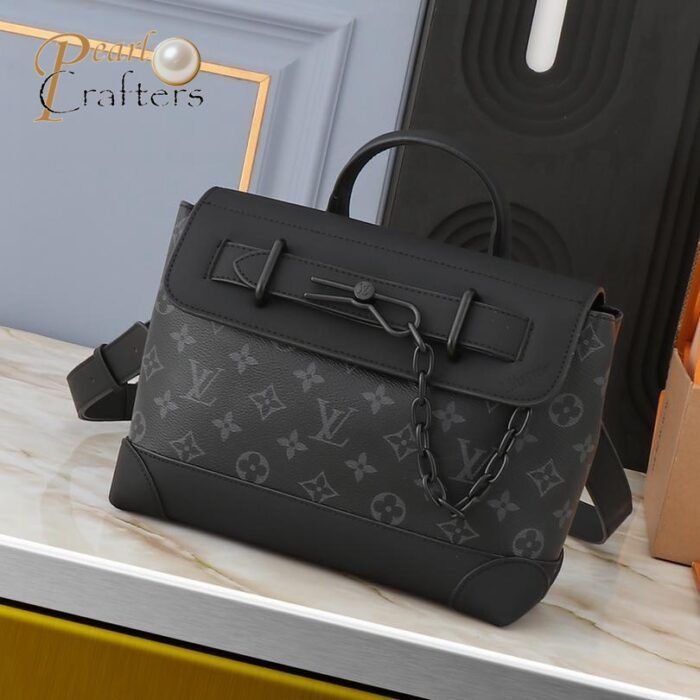 Louis Vuitton LV Steamer Monogram Eclipse Shoulder Crossbody Tote Bag M46953 M24436 - Image 2