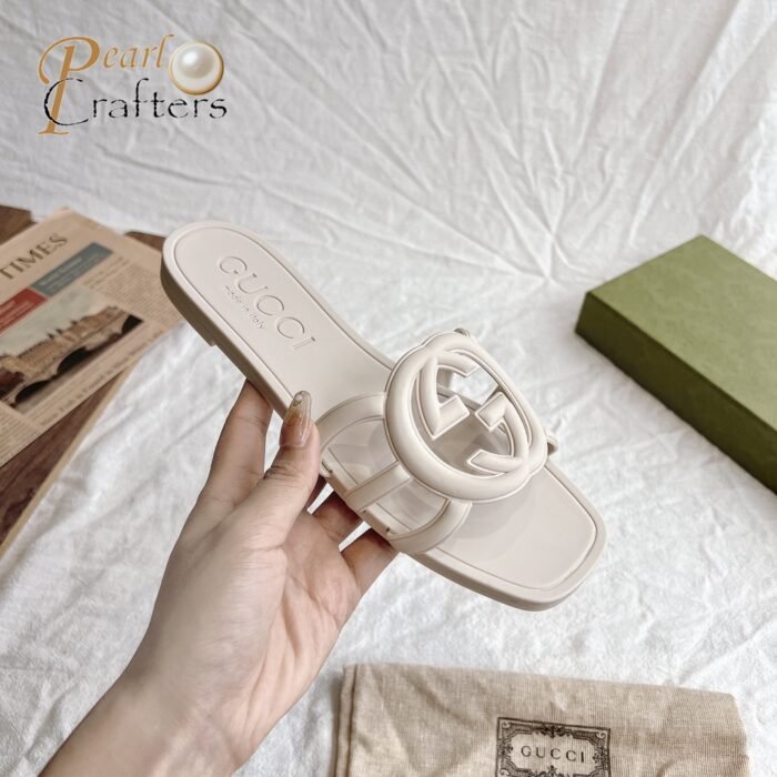 ⁦Gucci Slide Sandals Slipper TPU Mirror Version⁩ - الصورة ⁦10⁩