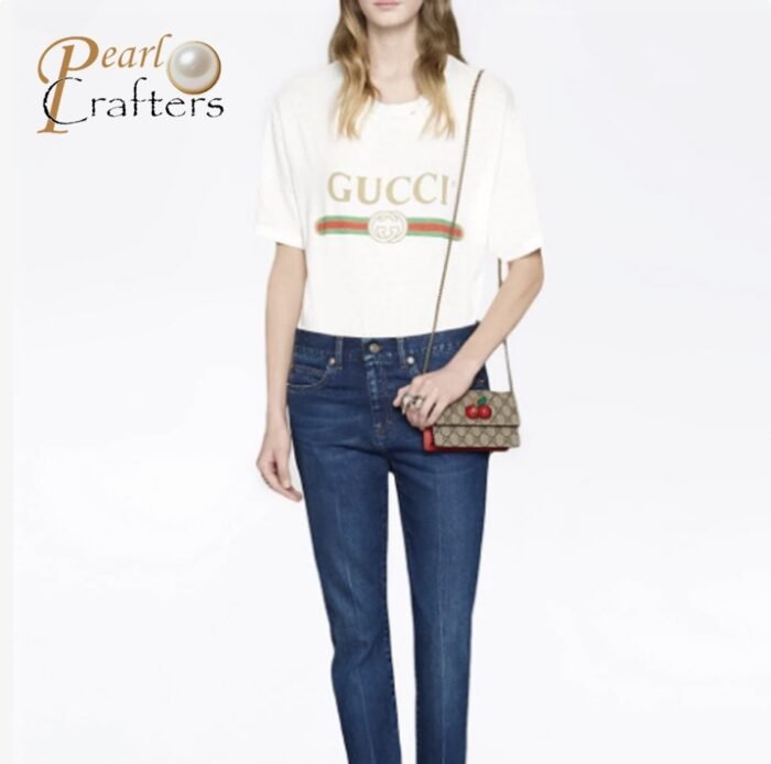 ⁦Gucci Cherry Chain Bag& Cherry Wallet⁩ - الصورة ⁦3⁩