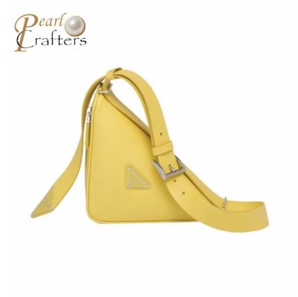 Prada Saffiano Triangle Waist Bag Belt Bag