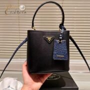 Prada Panier Handbag Saffiano Shoulder Bag - Image 5