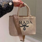 Prada Crochet Handbag Tote Bag - Image 2