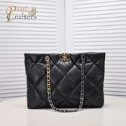 ⁦Chanel 19bag Tote Leather Shoulder Crossbody Bag⁩ - الصورة ⁦3⁩